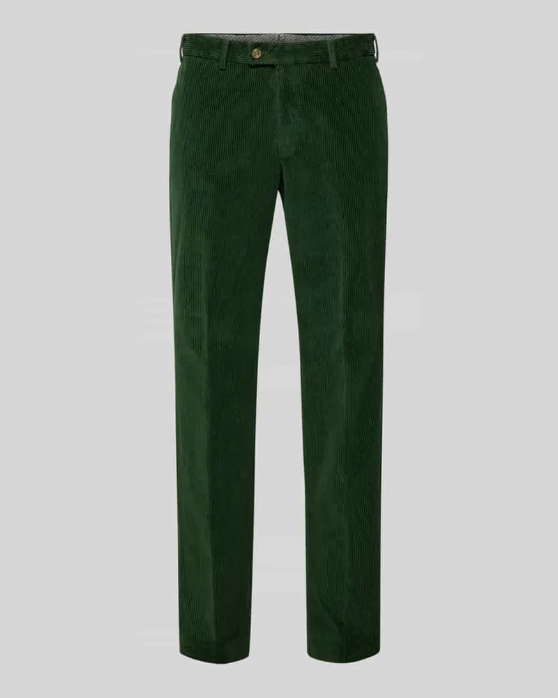 Hiltl Regular Fit Cordhose mit Seitentaschen Modell 'PARMA Dunkelgruen