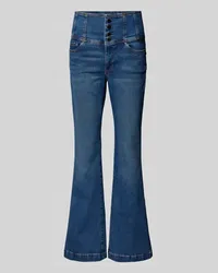 Guess Flared Jeans mit Knopfverschluss Jeansblau