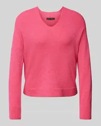 Marc Cain Strickpullover mit V-Ausschnitt Pink