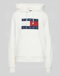 Tommy Hilfiger Regular Fit Hoodie mit Label-Print Offwhite