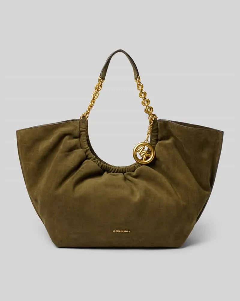 Michael Kors Tote Bag aus echtem Leder Modell 'Indie Khaki