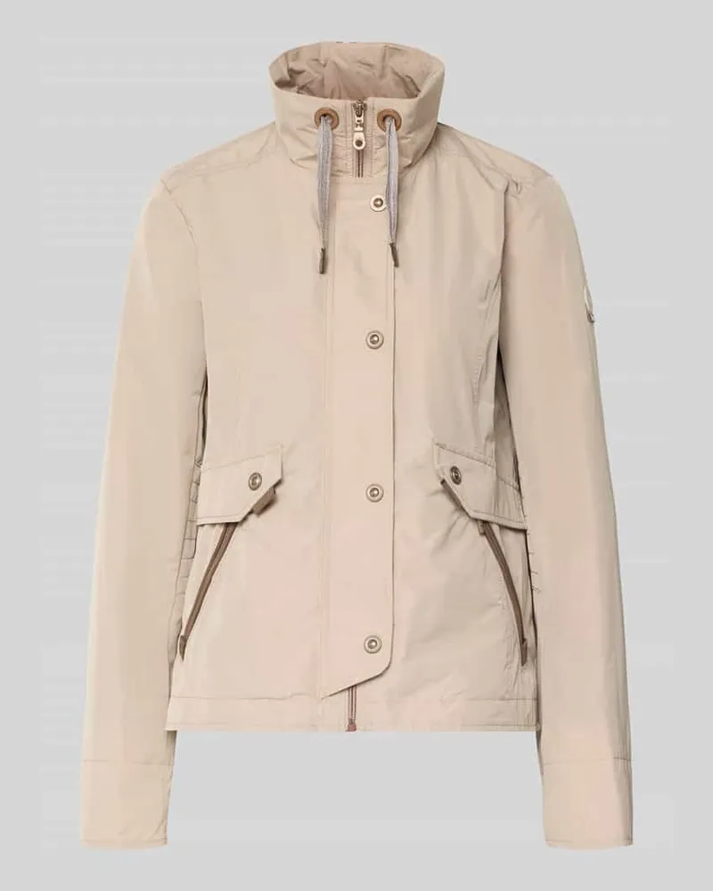 Gil Bret Regular Fit Jacke mit Logo-Patch Beige