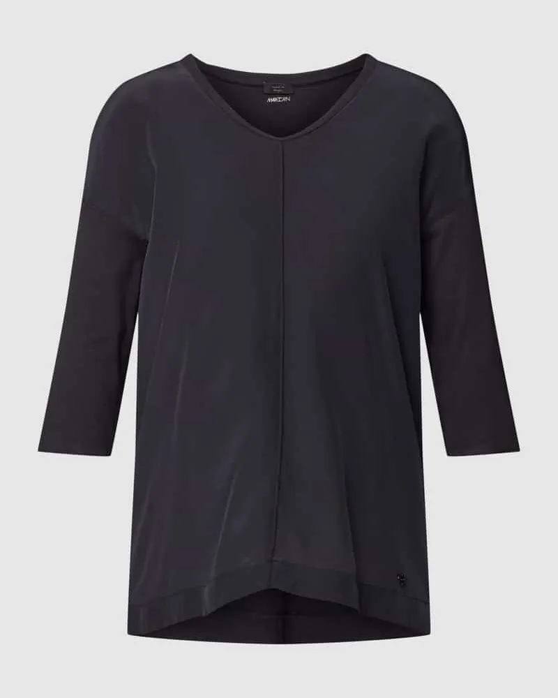 Marc Cain T-Shirt mit Paspelierung Marine