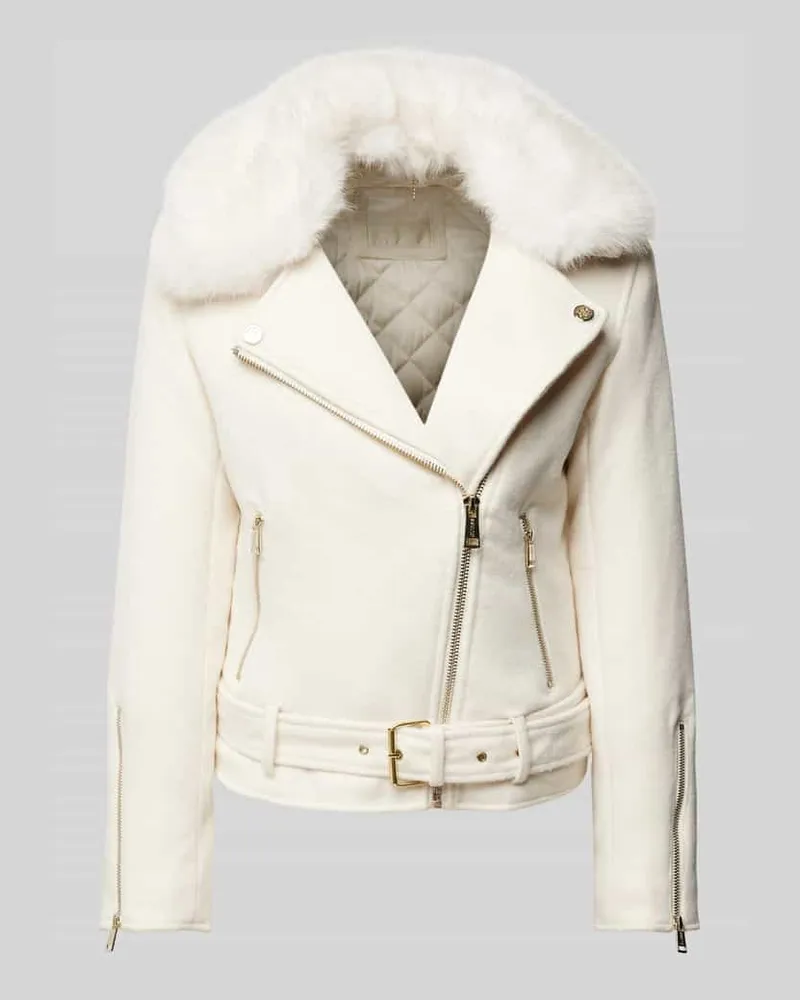 Guess Jacke mit Kunstfellbesatz Modell 'NANCY Sand