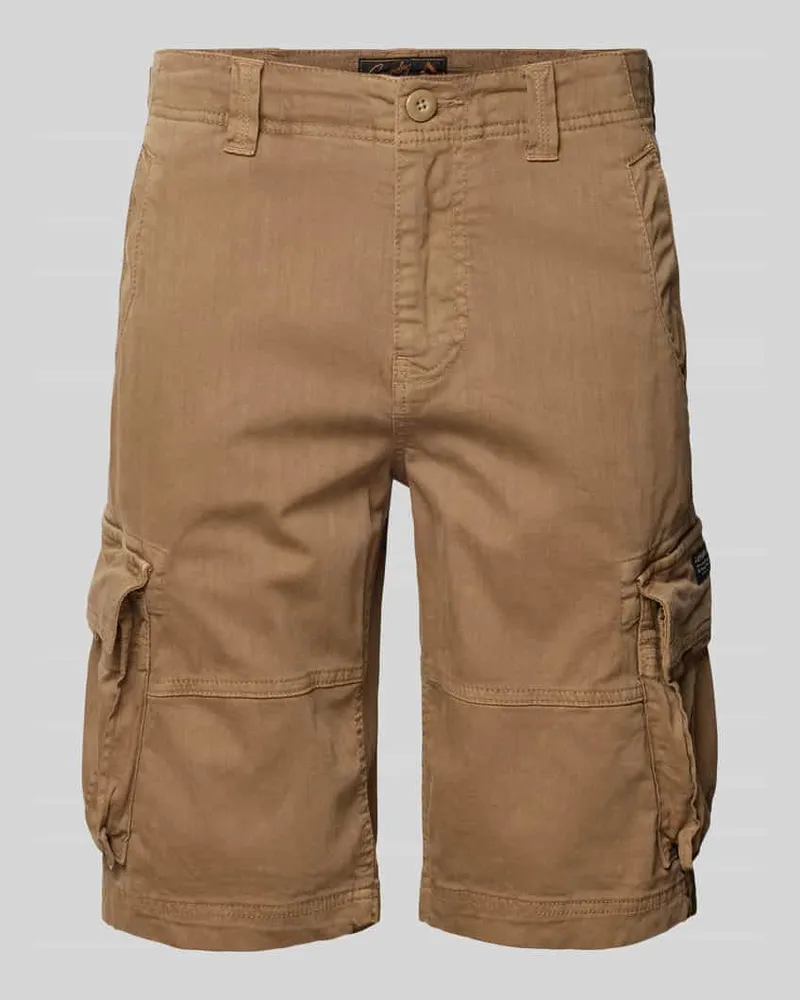 Superdry. Bermudas mit Cargotaschen Modell 'CORE Camel