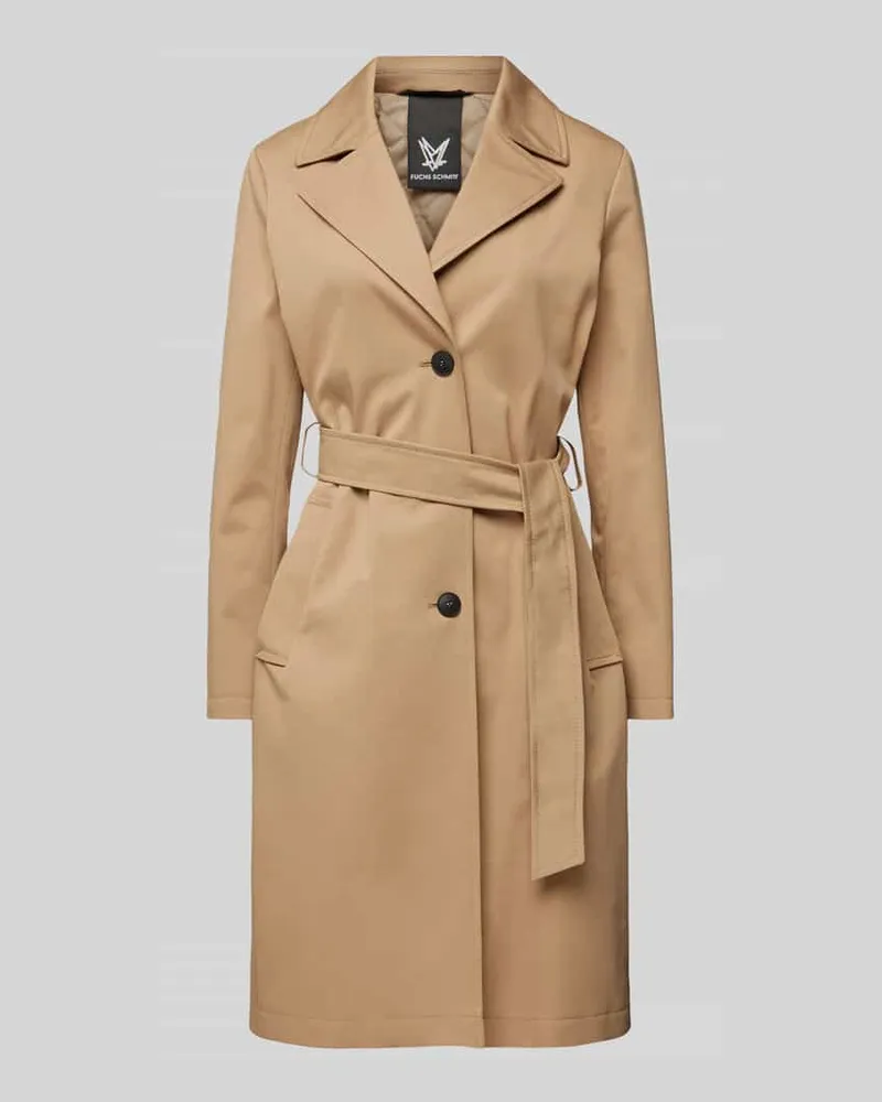 Fuchs Schmitt Trenchcoat mit Bindegürtel Camel