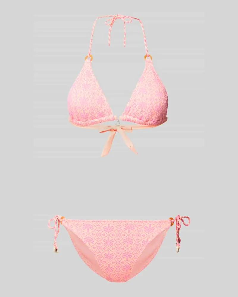 Banana Moon Bikini mit Strukturmuster Modell 'Massa Pink