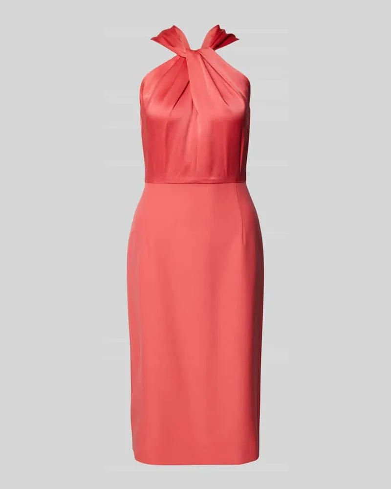 HUGO BOSS Knielanges Kleid im Stufen-Look Modell 'Datinar Pink