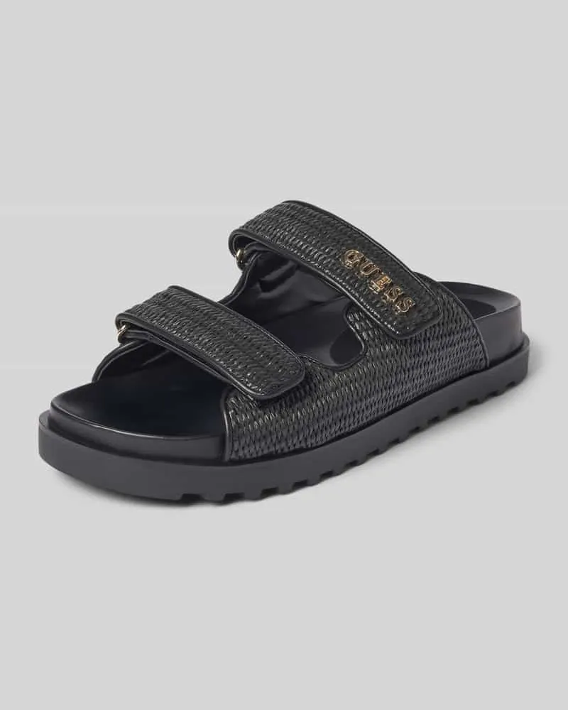 Guess Slides mit Label-Applikation Modell 'FADELIZE Black