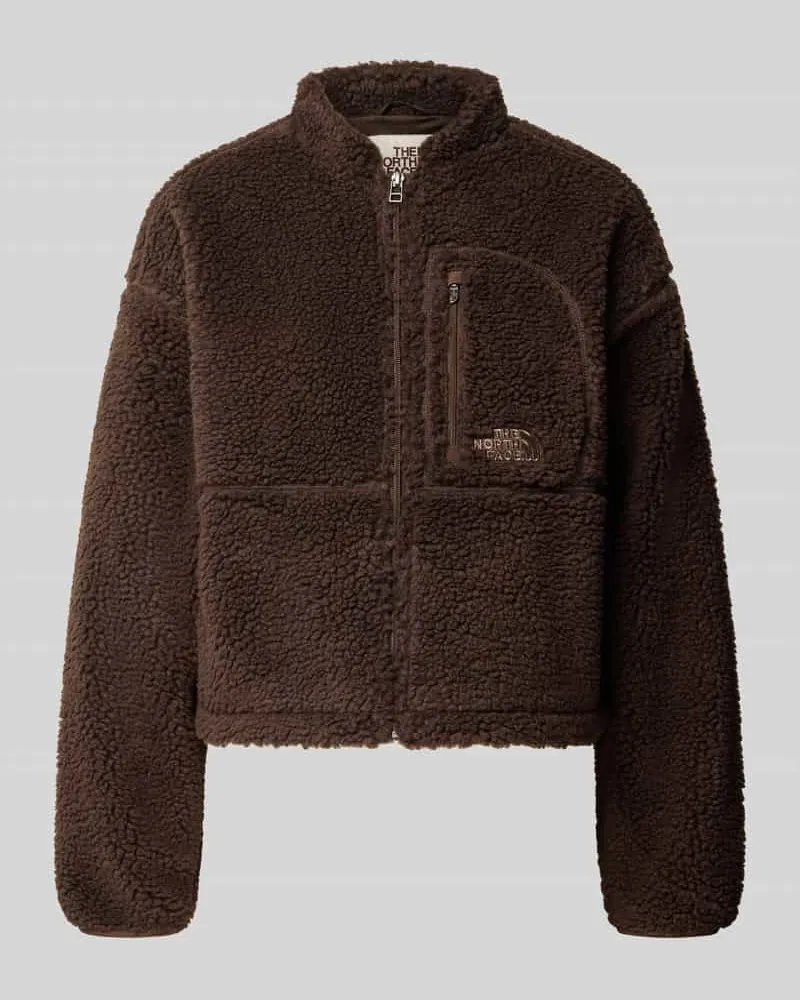 The North Face Jacke mit Brusttasche und Logo-Stitching Modell 'EXTREME PILE Dunkelbraun