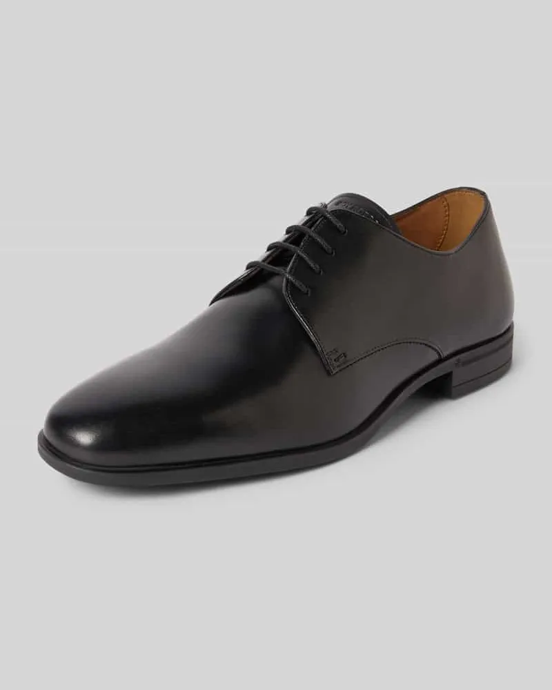 Roy Robson Schnürschuh aus Rindsnappa mit Gummisohle Black