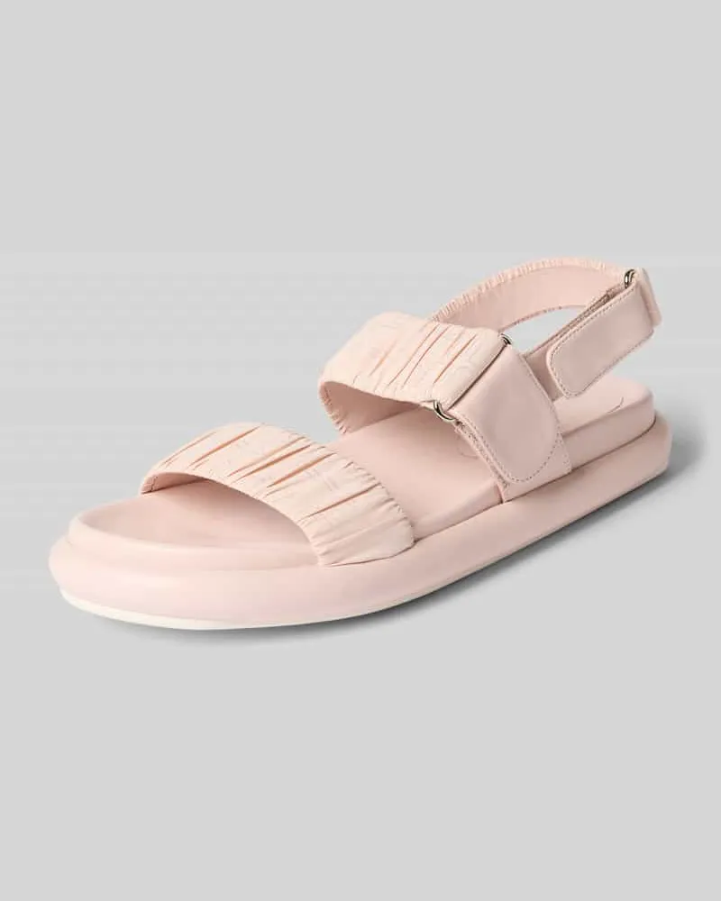 Marc Cain Sandalette aus Leder mit Klettverschluss Rosa