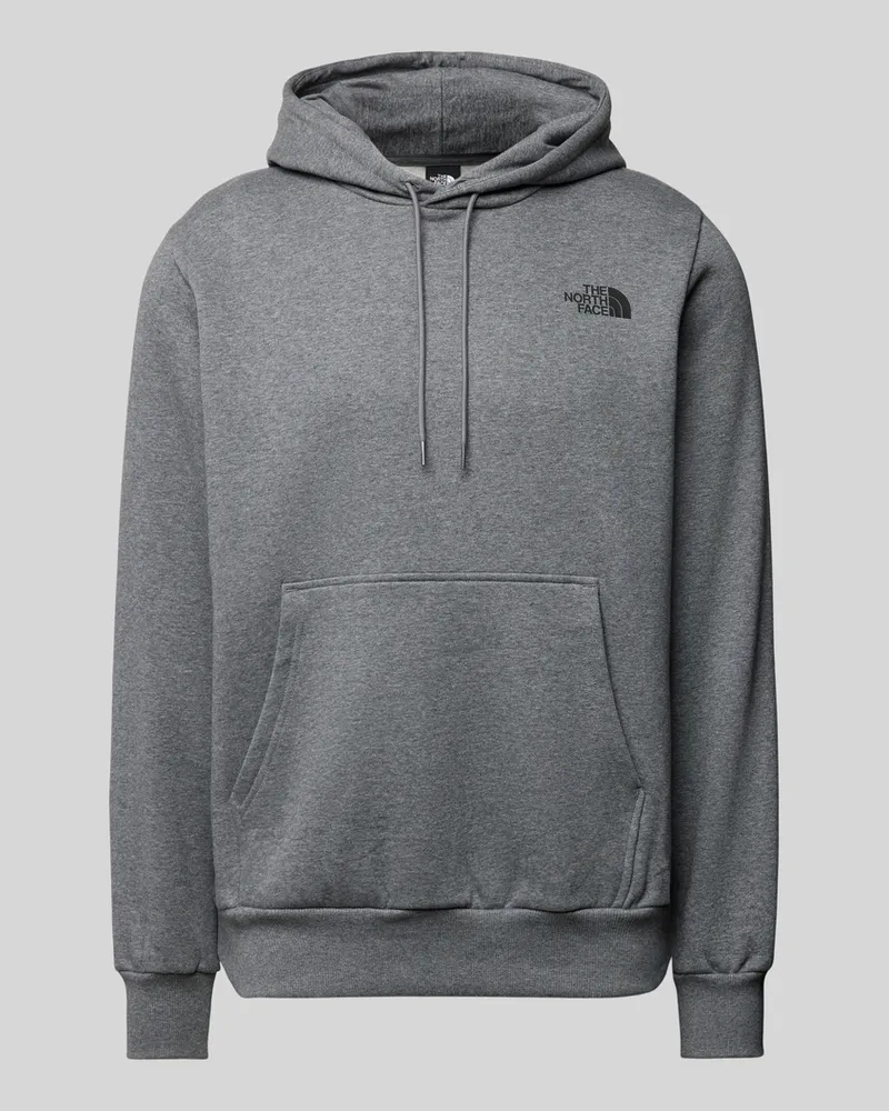 The North Face Hoodie mit Label-Print Mittelgrau