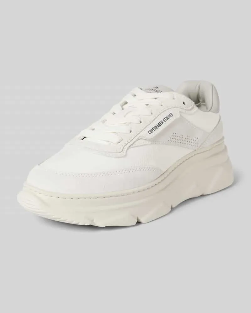 Copenhagen Sneaker mit Label-Print Weiss