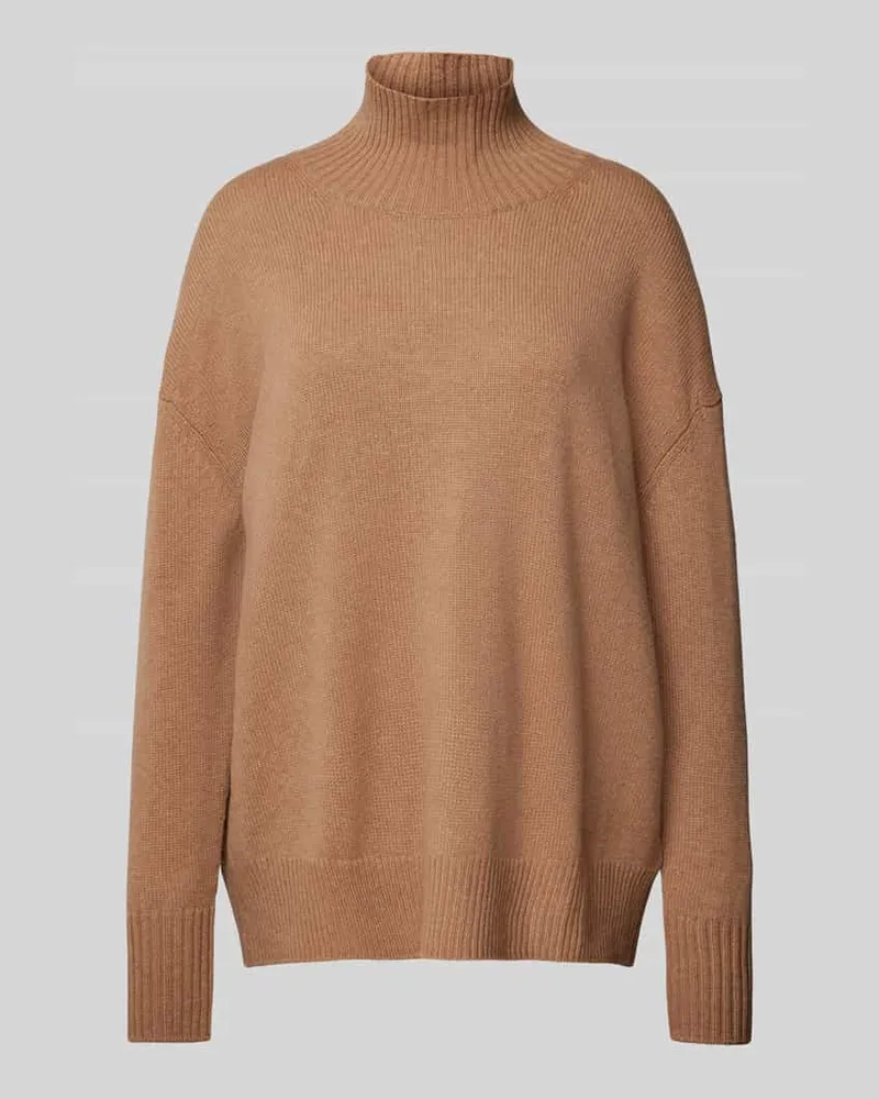 (THE MERCER) N.Y. Strickpullover aus Kaschmir mit Stehkragen Camel