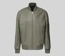 Regular Fit Lederjacke im College-Stil Modell 'JAKRI