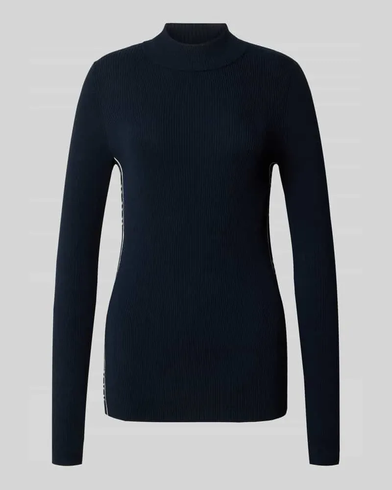 JOOP! Strickpullover mit Stehkragen Modell 'Koni Marine