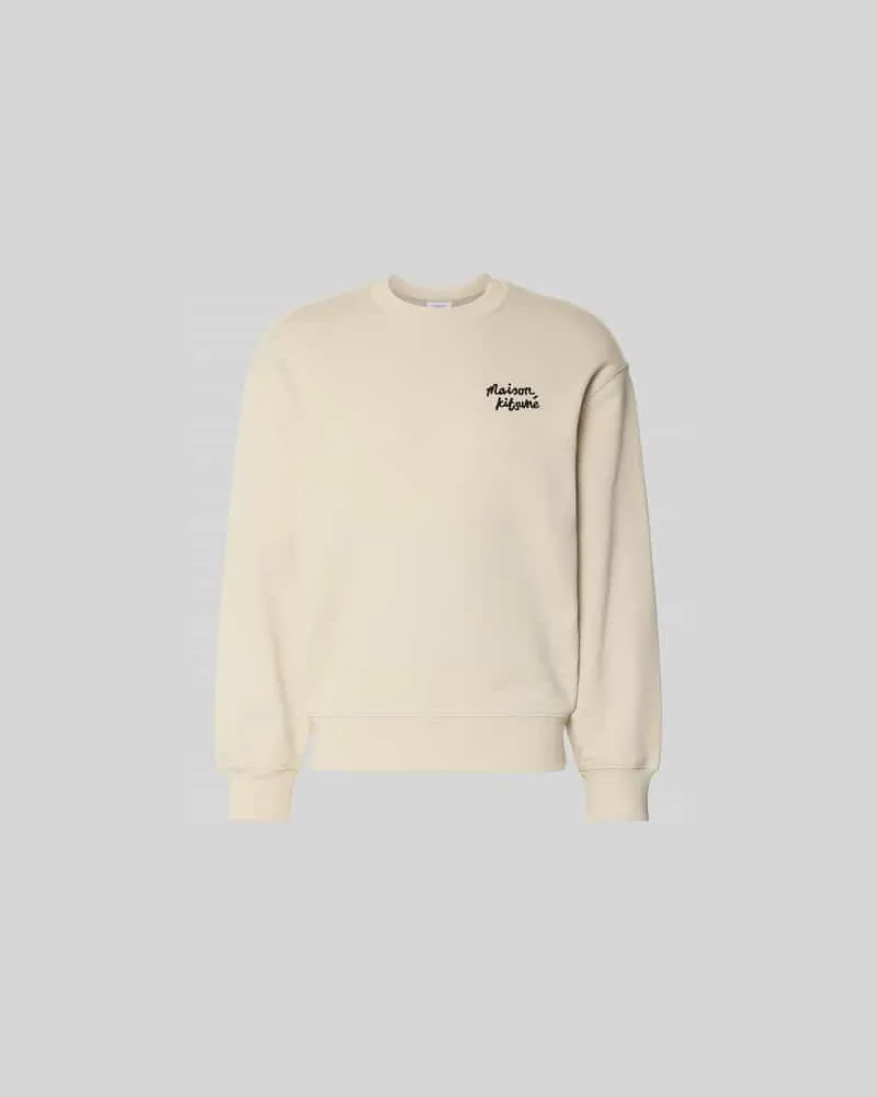 Kitsuné Sweatshirt aus Baumwoll-Mix Ecru