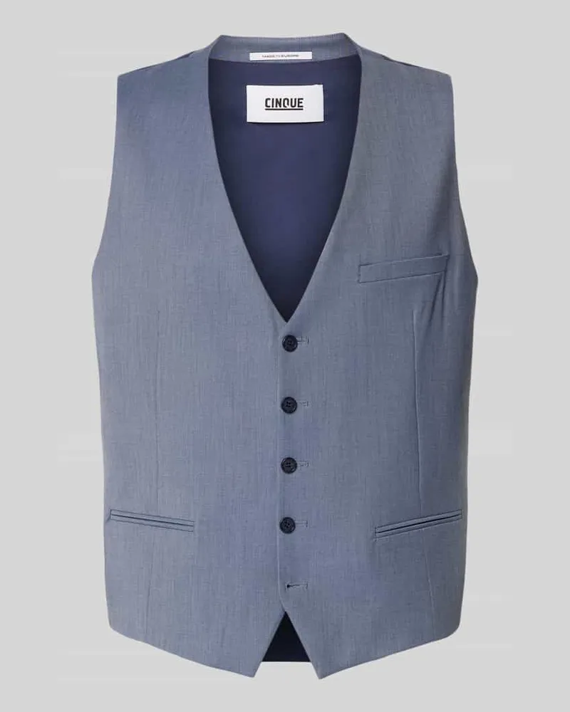 cinque Weste mit V-Ausschnitt Modell 'Totti Bleu