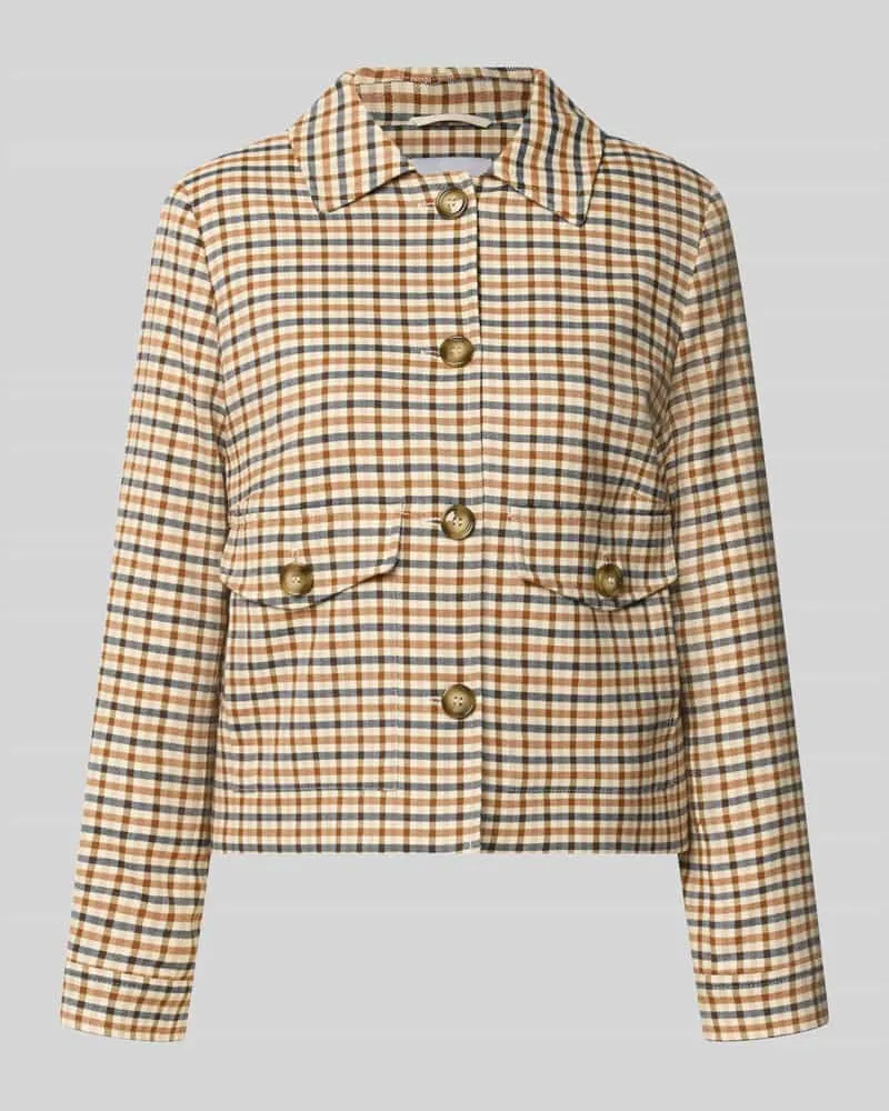 More & More Regular Fit Blazer mit Viskose-Anteil Sand