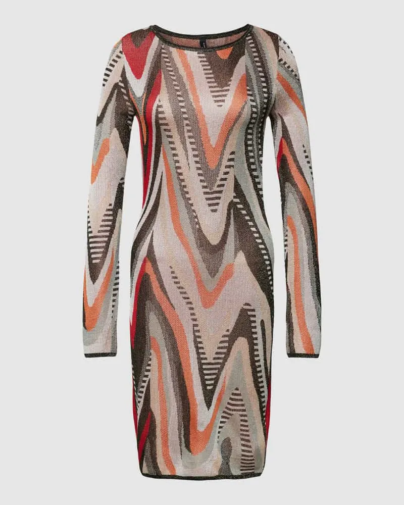 Guess Knielanges Kleid mit Allover-Muster Modell 'SCARLETT Silber