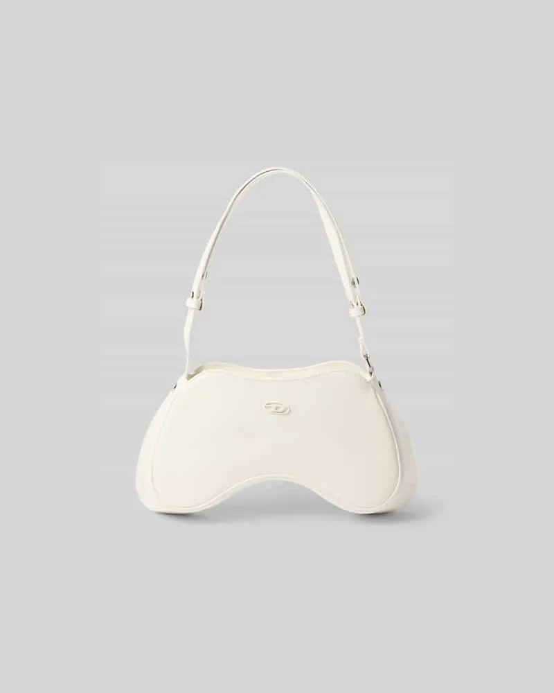 Diesel Handtasche mit Label-Detail Ecru
