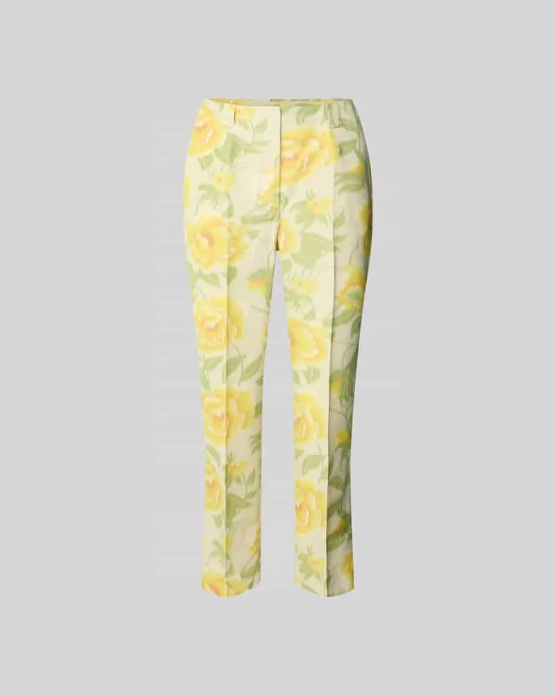 Kenzo Stoffhose mit Bundfalten Gelb