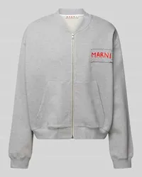 Marni Sweatjacke mit Stehkragen Kitt