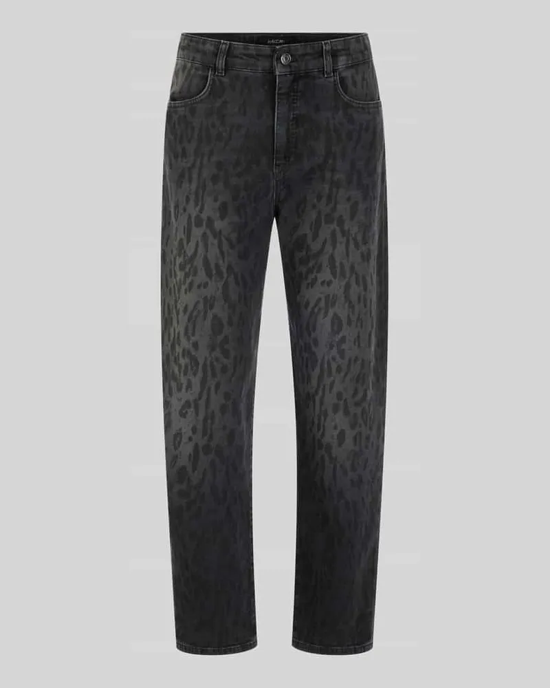 Marc Cain Barrel Fit Jeans aus Baumwoll-Mix Mittelgrau