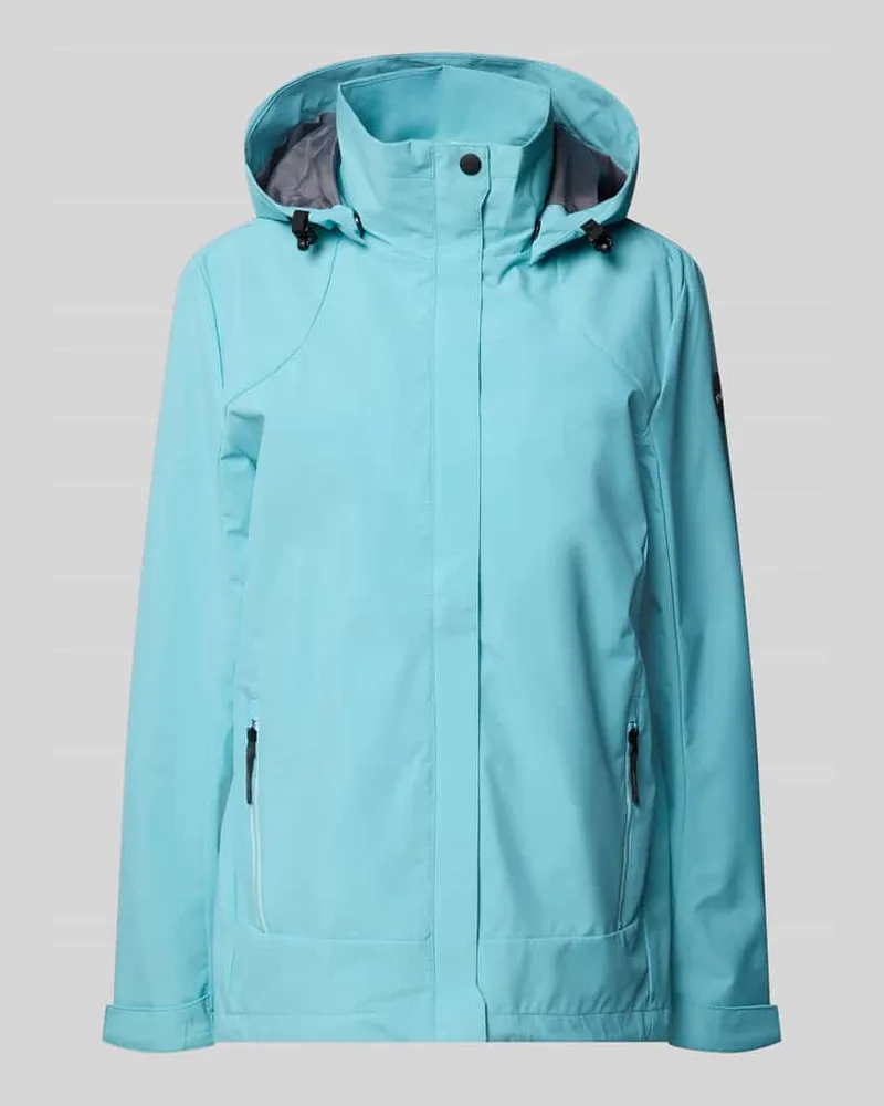 G.I.G.A. DX Parka mit Kapuze und verdecktem Reißverschluss Hellblau