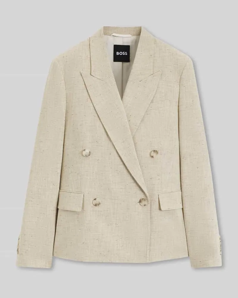 HUGO BOSS Regular Fit Blazer Modell 'JALETO9 Beige