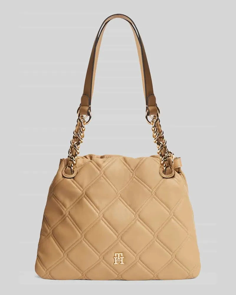 Tommy Hilfiger Henkeltasche mit Ketten-Details Beige