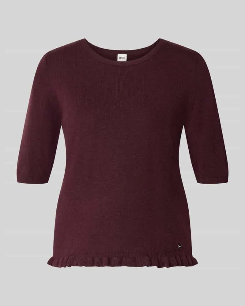 Brax Regular Fit Pullover aus Schurwoll-Kaschmir-Mix Modell 'NINA Dunkelbraun