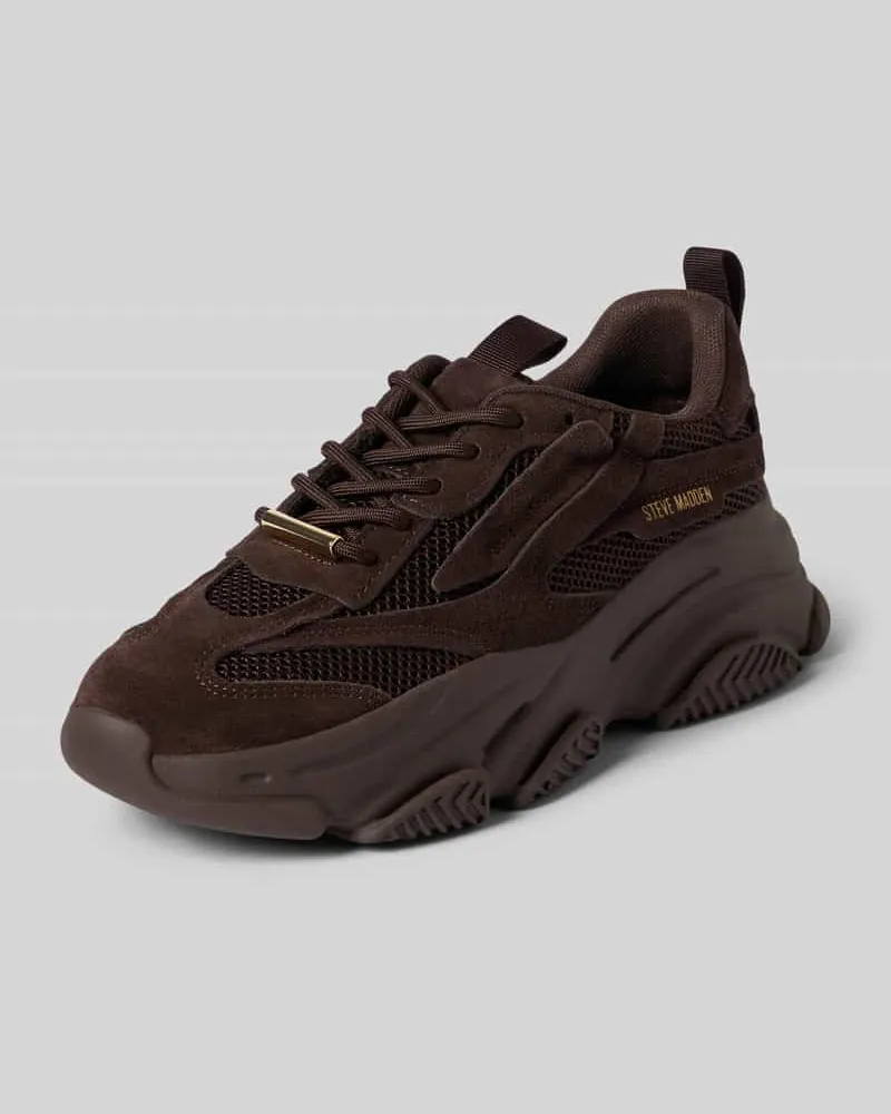 Steve Madden Sneaker mit Label-Detail Modell 'Possession Schoko