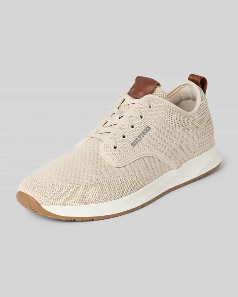 Tommy Hilfiger Low Top Sneaker mit Label-Prägung Beige