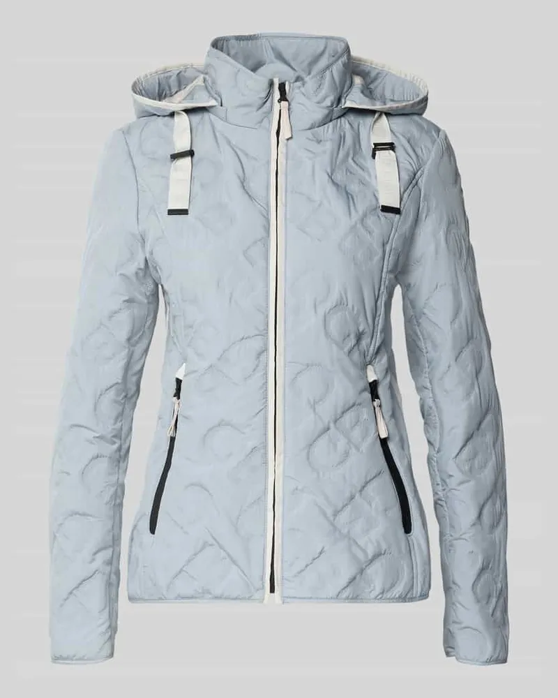Gil Bret Jacke mit Stehkragen und Reißverschlusstaschen Hellblau