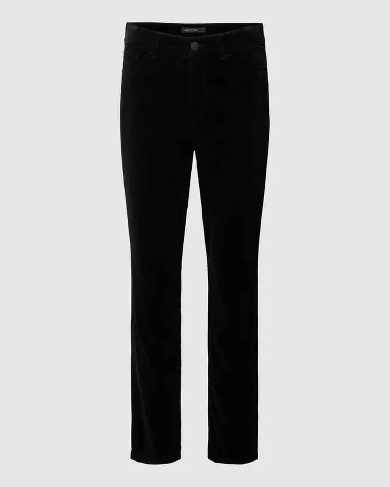 Marc Cain Slim Fit Hose in unifarbenem Design Black