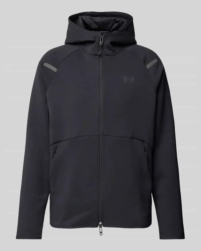 Under Armour Sweatjacke mit Zweiwege-Reißverschluss Modell 'Unstoppable Black