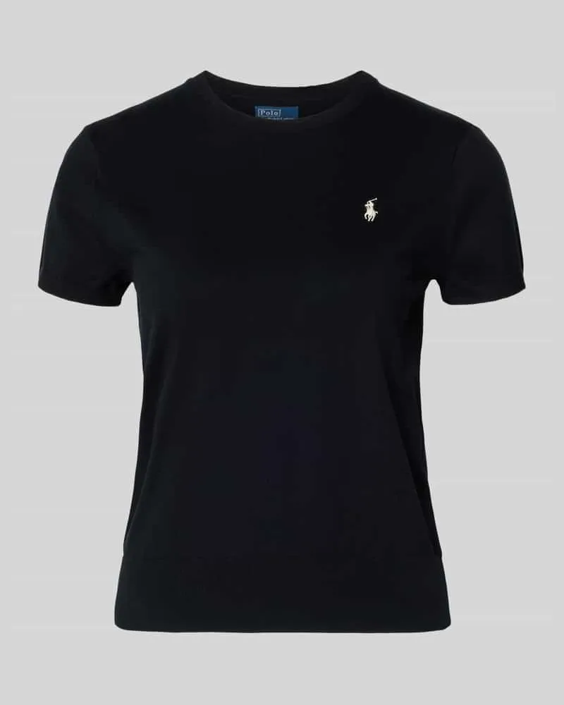 Ralph Lauren Regular Fit Kurzarmpullover aus Baumwoll-Mix Offwhite