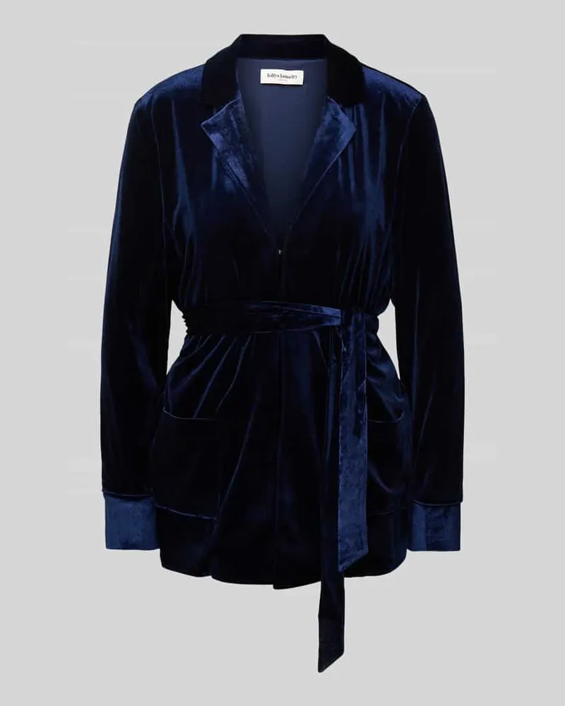Lollys Laundry Blazer mit Bindegürtel Modell 'Lisa Dunkelblau