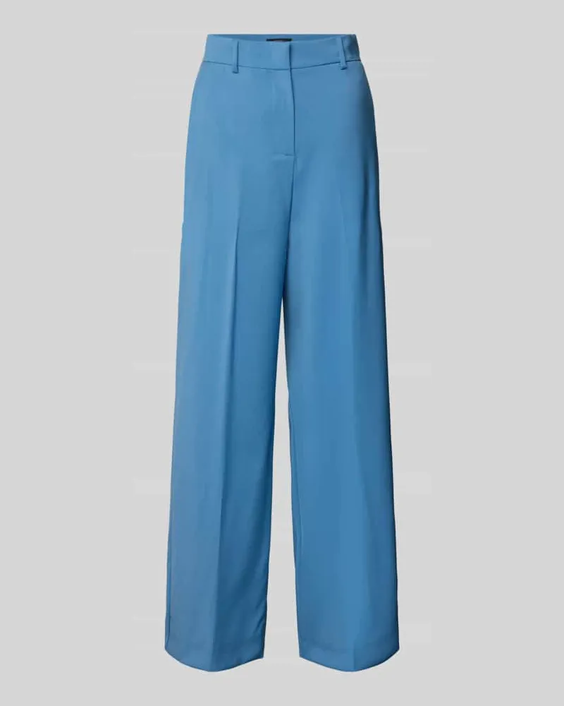 Max Mara Regular Fit Stoffhose aus reiner Schurwolle Modell 'VISIVO Hellblau