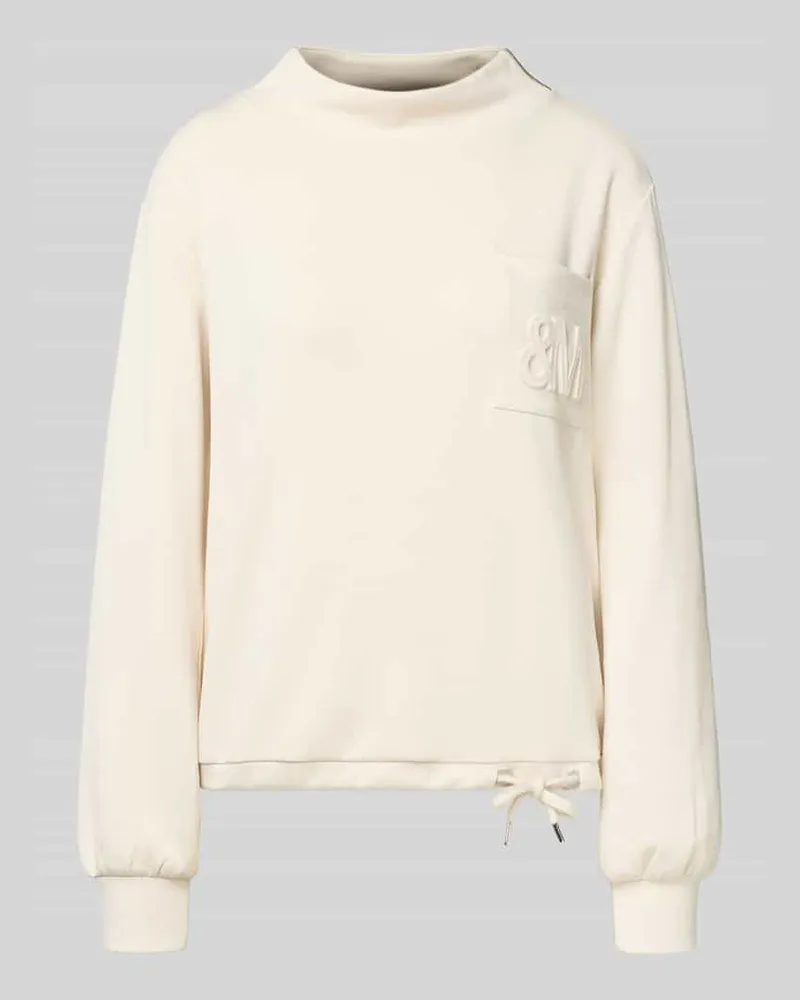 monari Sweatshirt mit Stehkragen Ecru