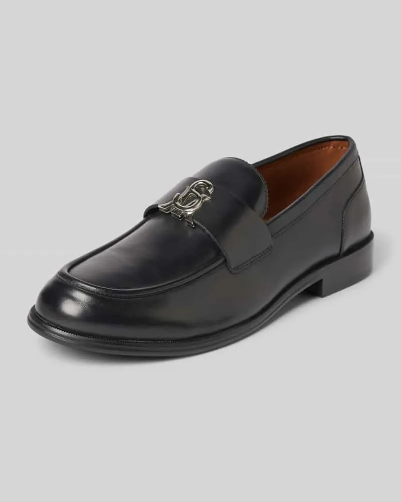 Steve Madden Loafers aus Leder Black