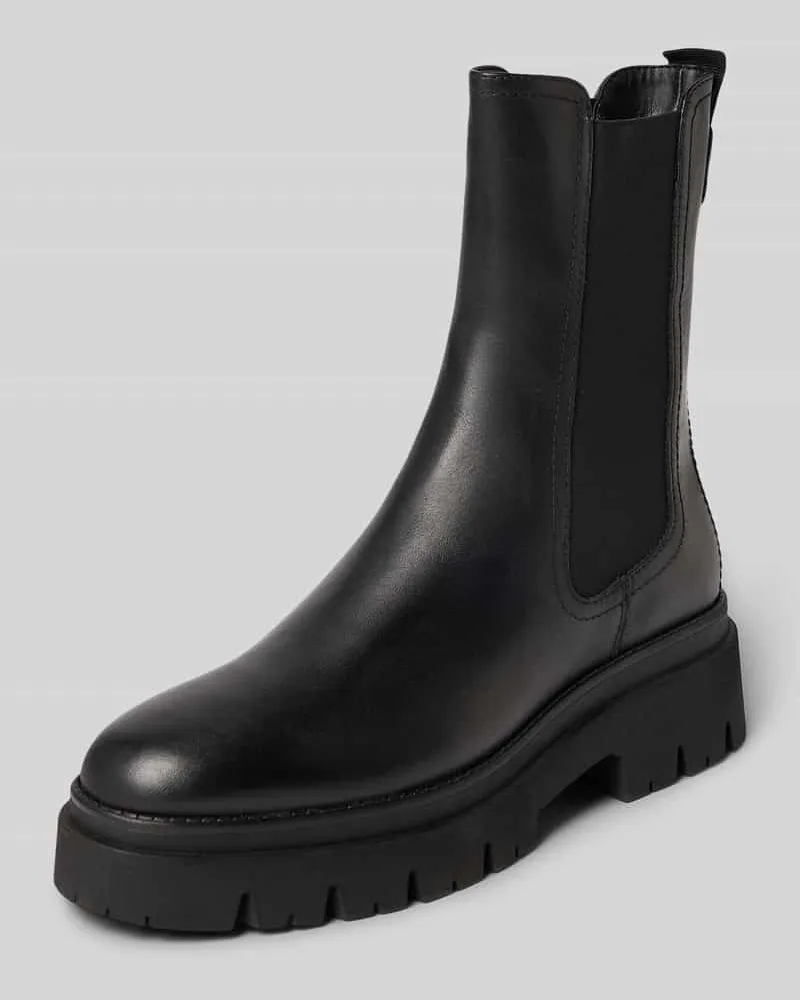 Tamaris Chelsea Boots aus echtem Leder Black