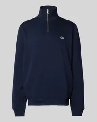 Lacoste Strickpullover mit Stehkragen Marine