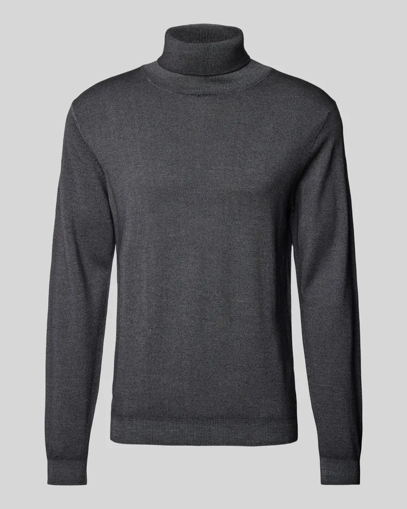 Fynch-Hatton Rollkragenpullover mit Rollkragenpullover Hellgrau