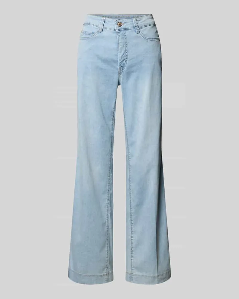 MAC Jeans Wide Leg Jeans mit Eingrifftaschen Modell 'Dream Hellblau