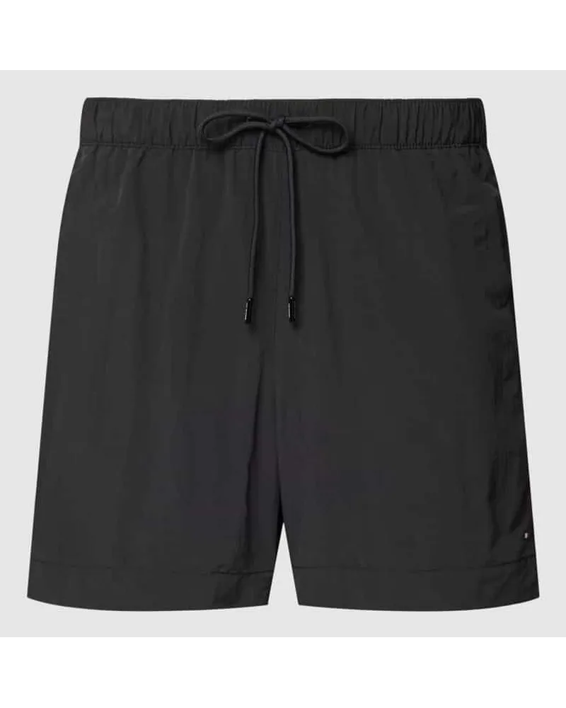 Tommy Hilfiger Badehose mit Logo-Stitching Black