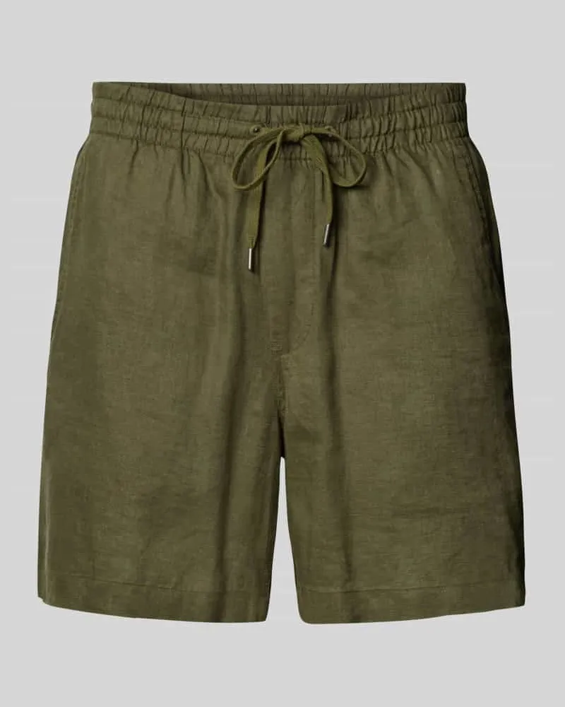 Ralph Lauren Classic Fit Shorts mit Logo-Stitching Khaki