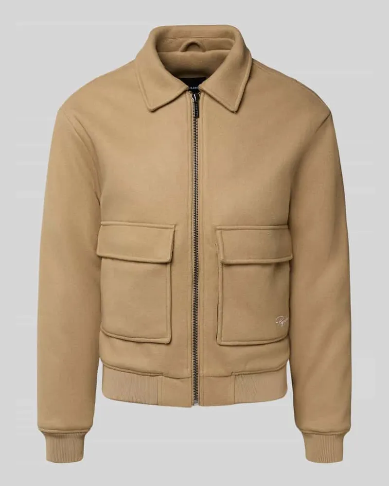 PEGADOR Jacke mit Reißverschluss Sand